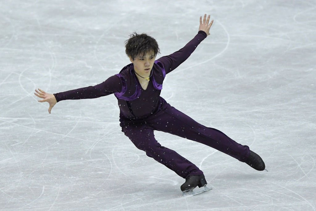 Japan's Olympic medallist Shoma Uno leads the men's event after the first day of competition ©ISU/Twitter