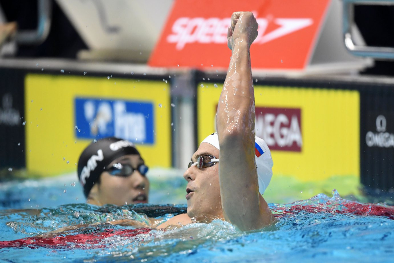 Russia's Vladimir Morozov had another great day in the pool at the FINA World Cup in Tokyo ©FINA