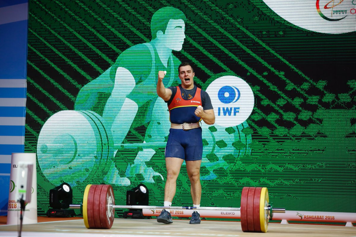 Spain's Marcos Ruiz I Velasco was among those who contested the men's 109kg Group B event earlier in the day ©F.E.H./Twitter