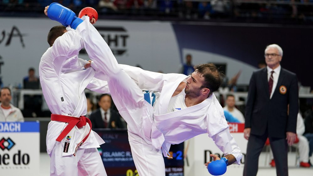 Defending champions France and Iran book team final places at Karate World Championships