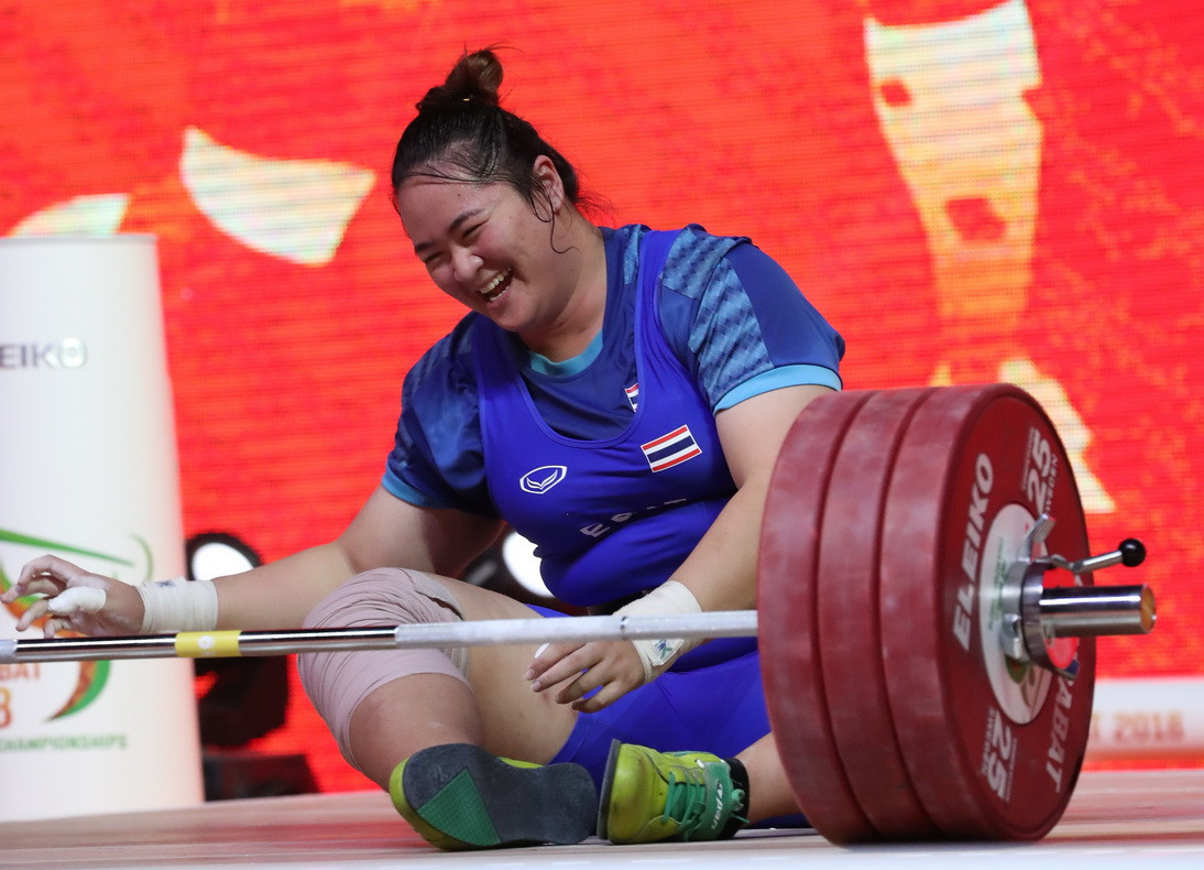Thailand's Duangaksorn Chaidee was the overall bronze medallist ©IWF