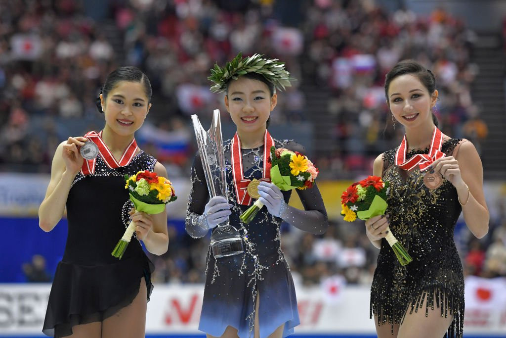 Japan took gold and silver in the ladies' event to the delight of the home fans ©ISU