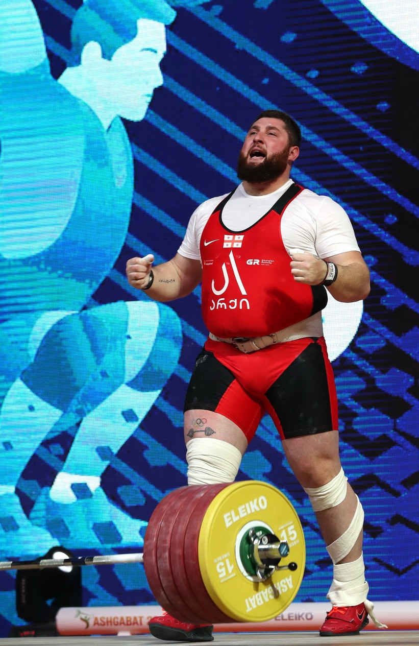 Georgia's Lasha Talakhadze dominated the men's over-109 kilograms category ©IWF