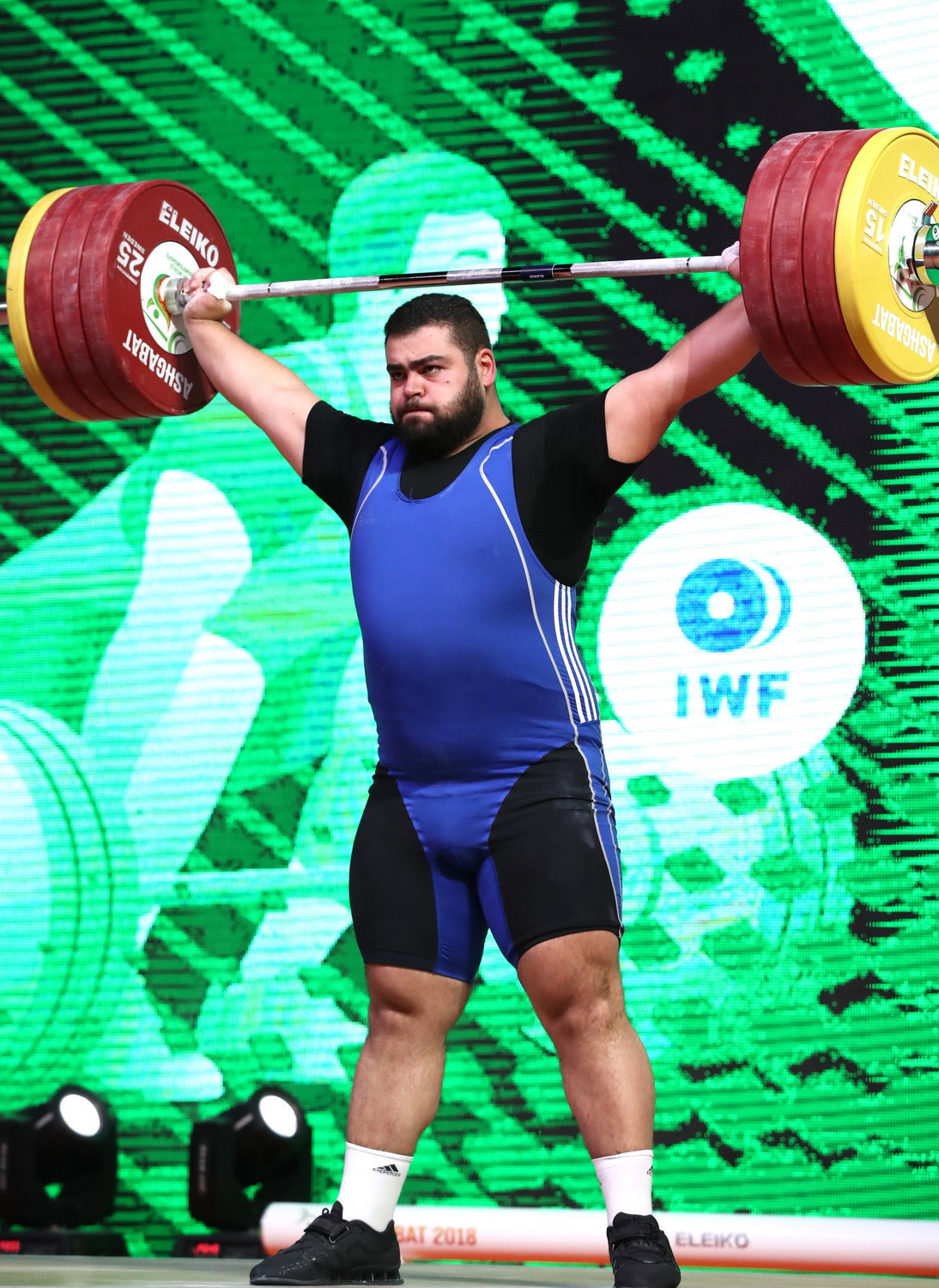 He triumphed by a margin of 24kg over nearest challenger Gor Minasyan of Armenia in the total ©IWF