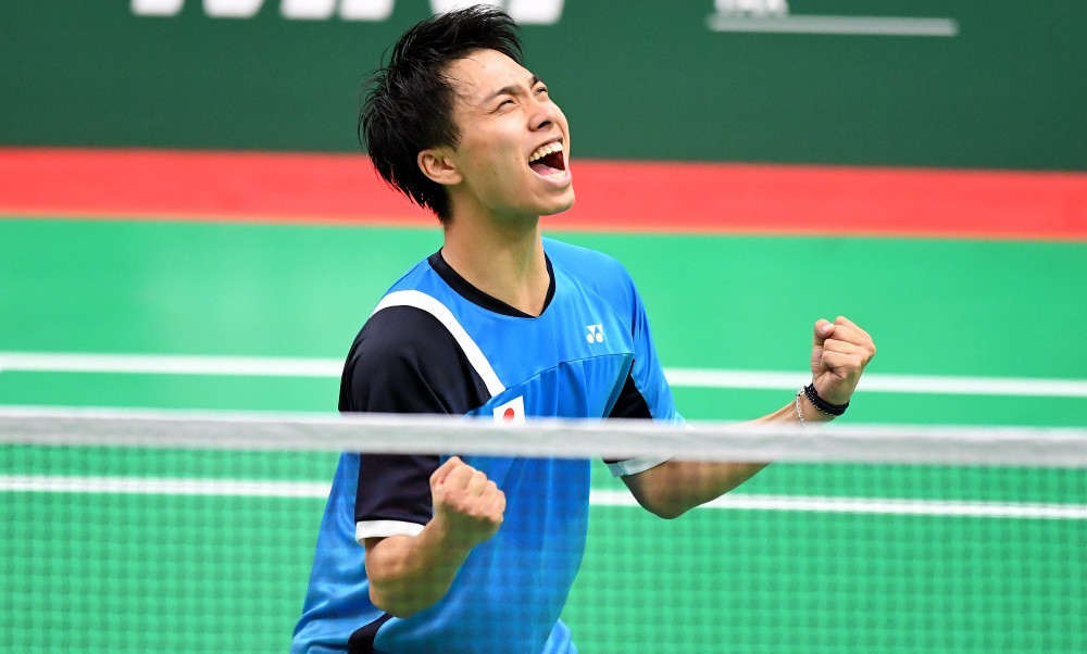 Japan's Youth Olympic Games bronze medallist Kodai Naraoka won a 90-minutes marathon against China's gold medallist Li Shifeng to put Japan 2-0 up in their semi-final, but the Chinese came back to win 3-2 ©BWF