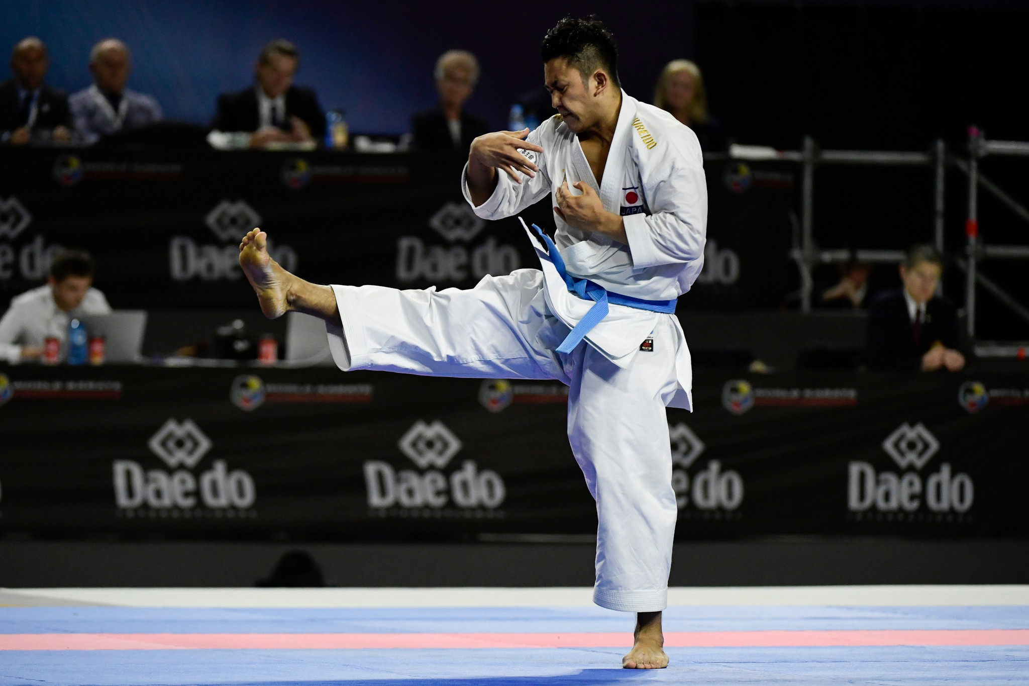 Ryo Kiyuna demonstrated his class once against as he claimed a third straight men's kata title ©Getty Images
