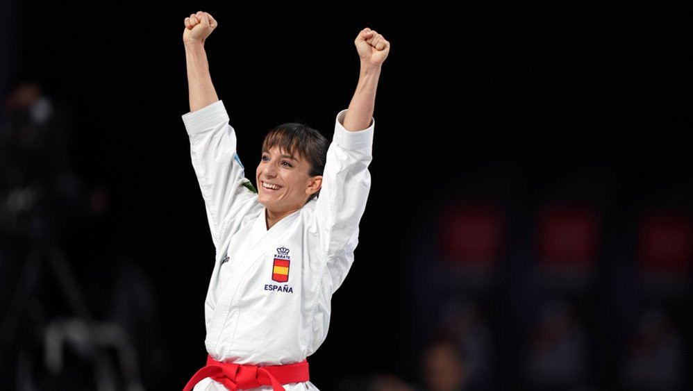 Spain's Sandra Sanchez was crowned world women's kata champion for the first time ©WKF