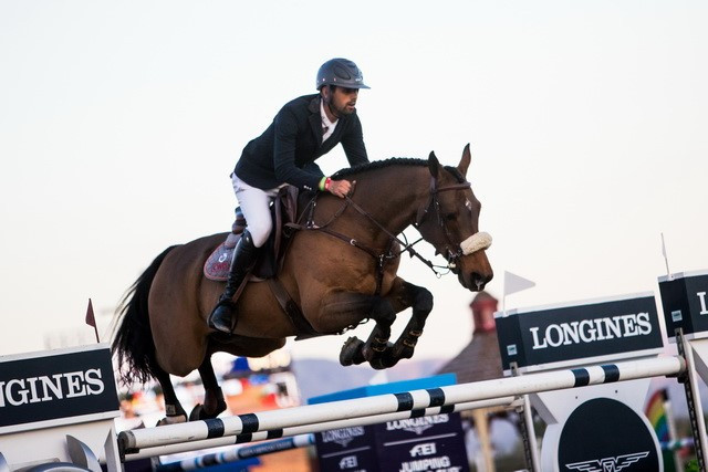 Egypt's Nayel Nassar won the International Equestrian Federation Jumping World Cup leg in Thermal for the second year in a row ©FEI