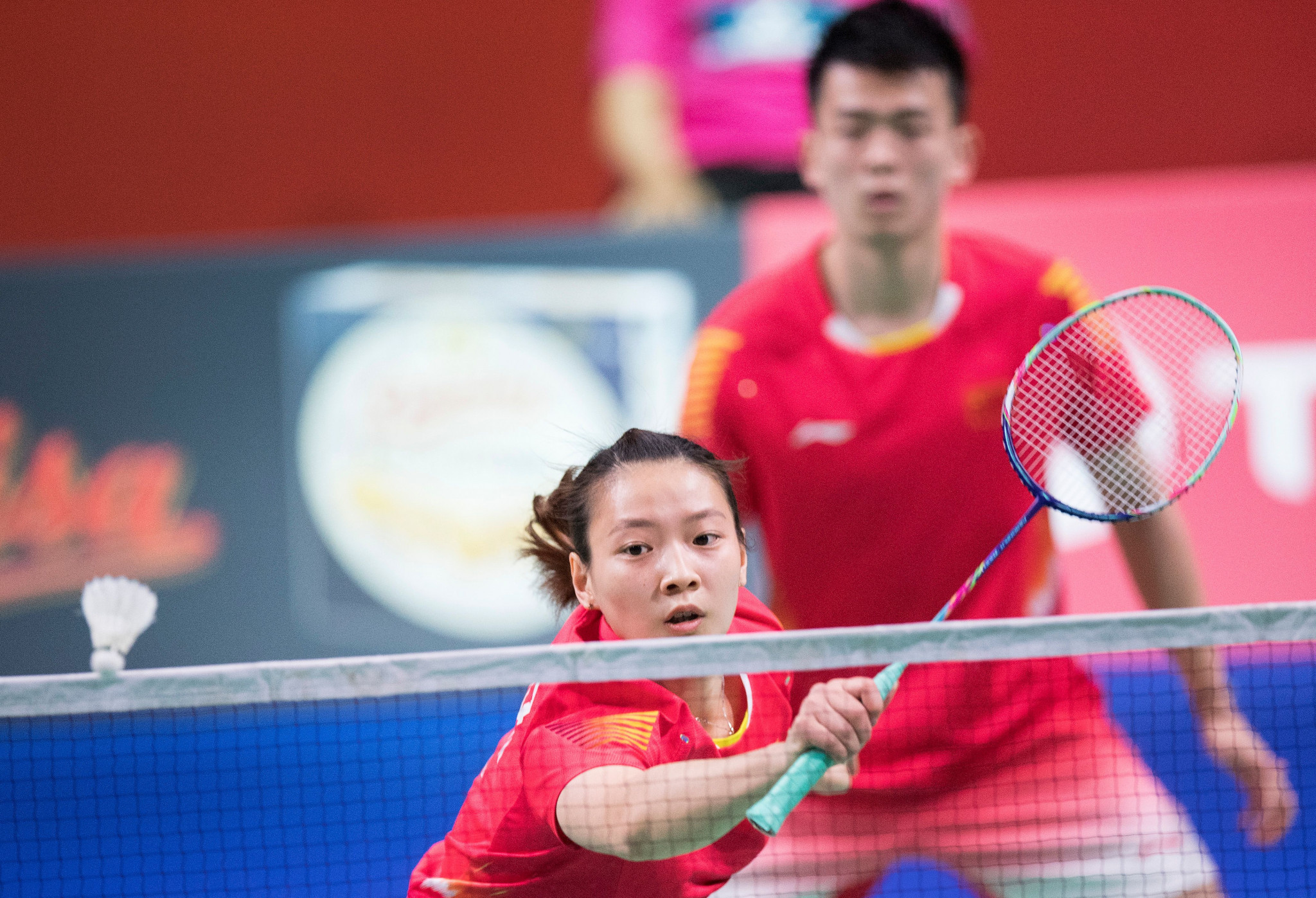 Zheng Siwei and Huang Yaqiong secured the mixed doubles title at their home event ©Getty Images