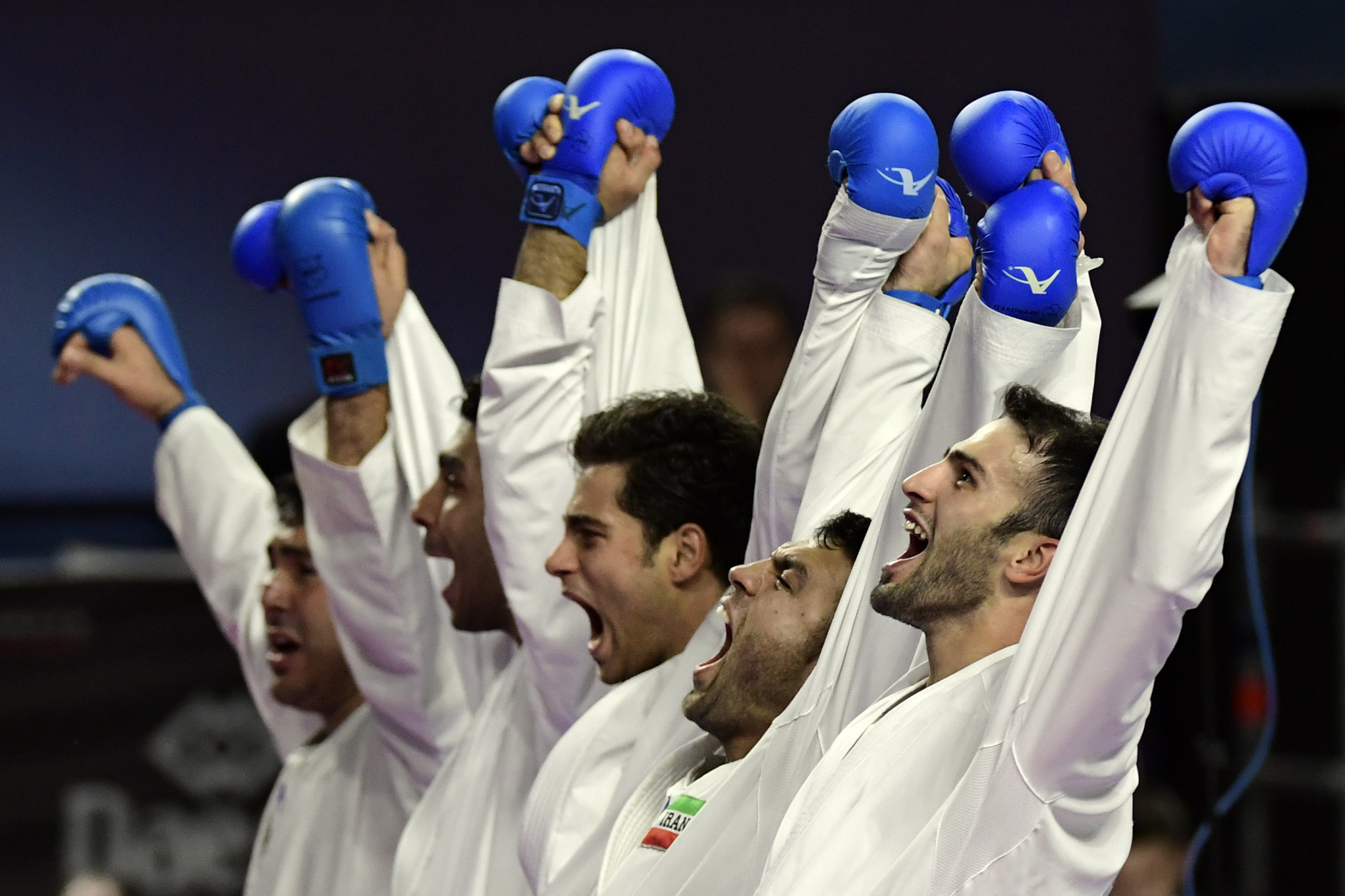 Iran fought back to beat Turkey in the men's team kumite final ©Getty Images