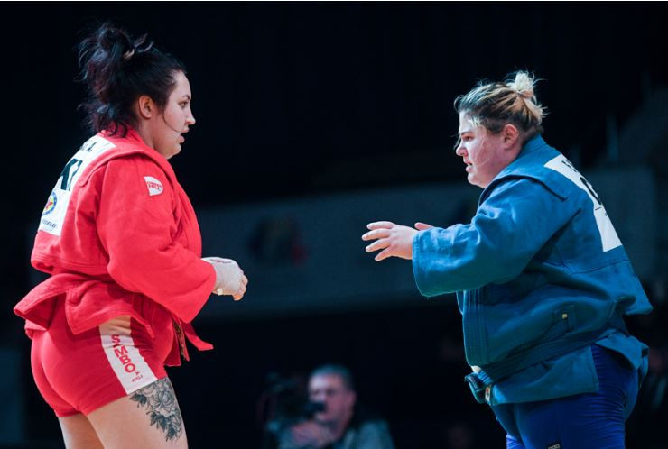 Russia won a further five golds tonight, one of which was claimed by Elene Kebadze in the women's over 80kg ©FIAS
