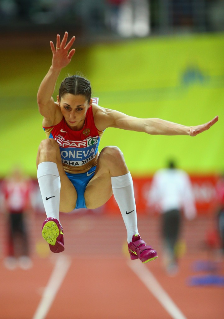 Yekaterina Koneva won the women's triple jump