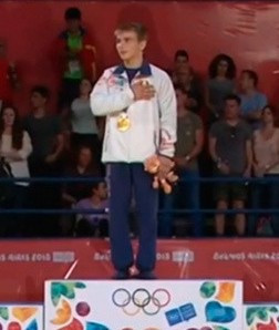 Belarus judoka Artem Kolosov won two Summer Youth Olympic Games gold medals at Buenos Aires 2018 ©YouTube