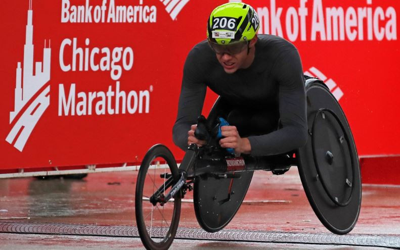 Daniel Romanchuk featured on the shortlist for Americas Athlete of the Month having captured his first major marathon victory in Chicago ©Getty Images  