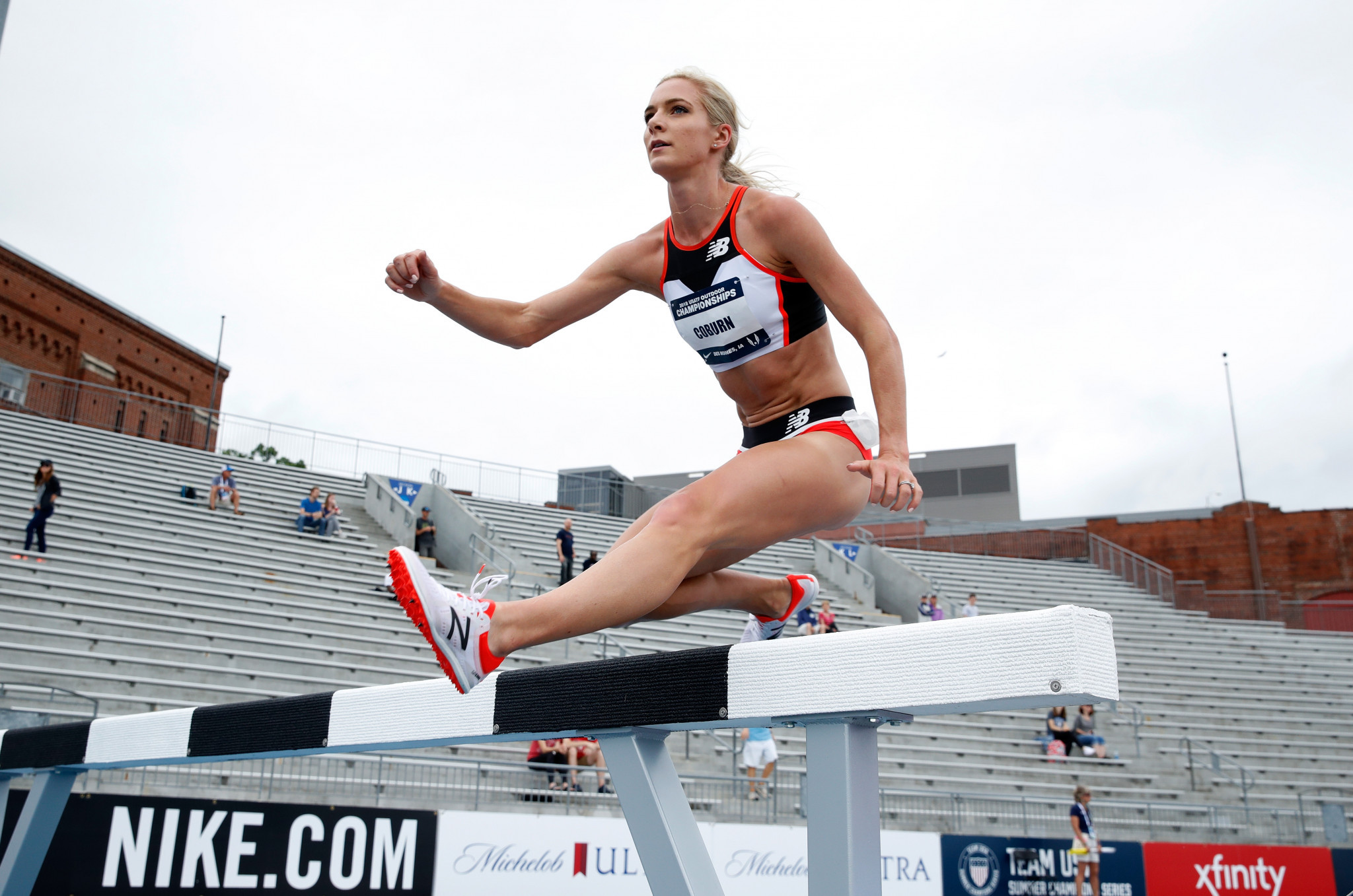 American world steeplechase champion Emma Coburn is among athletes to have called for change at WADA in recent weeks ©Getty Images