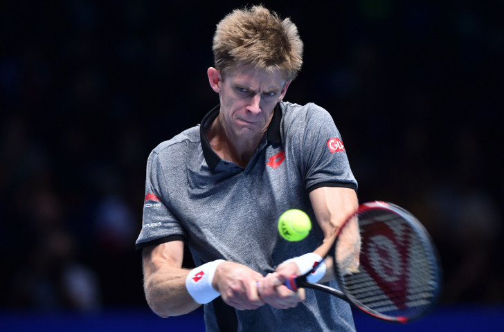 Kevin Anderson produced what he described as one of the best matches he had ever played to defeat Kei Nishikori 6-0, 6-1 in their group match at the ATP Finals in London ©Getty Images  