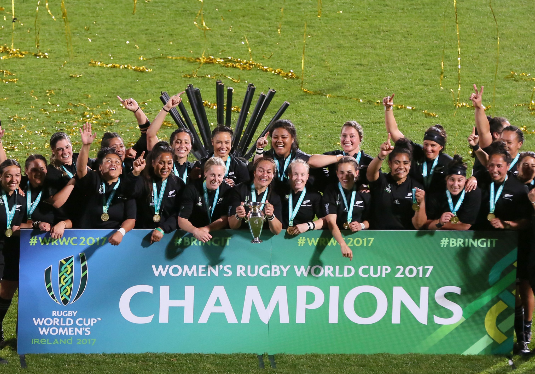 New Zealand won the Women's Rugby World Cup in Ireland last year for a record fifth time and will now the chance to defend the title before their home fans in 2021 ©Getty Images