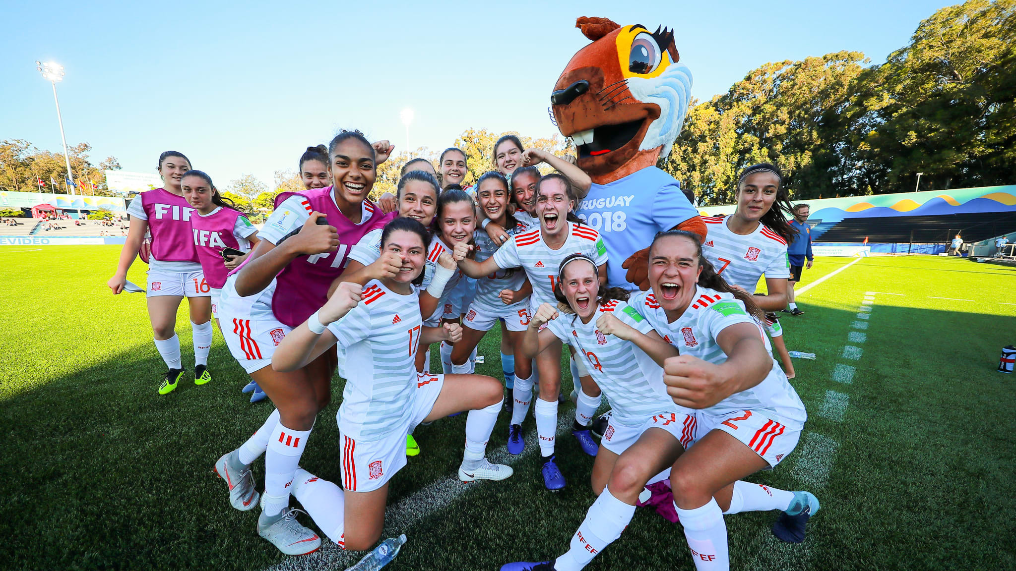 Spain won their opening FIFA under-17 Women’s World Cup match 4-0 victory against South Korea in Montevideo ©FIFA