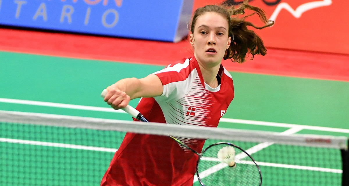 Denmark's Line Christophersen survived three match points to earn a meeting with the second seed at the BWF World Junior Championships in Canada ©BWF