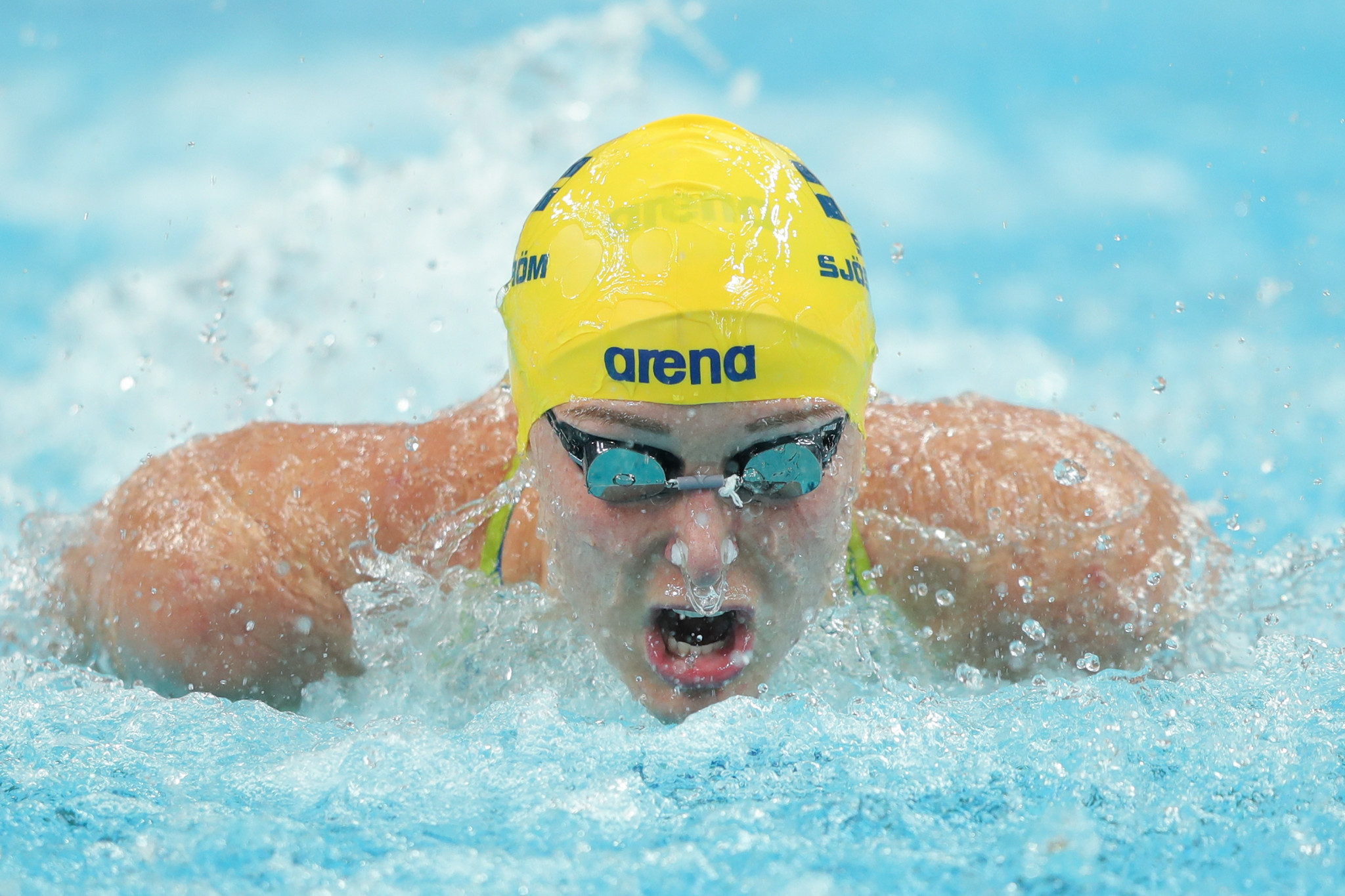 Sjöström ends Hosszú's 28-win streak at 100m individual medley at season's final Swimming World Cup 