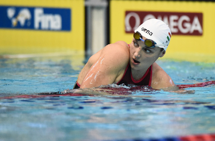 Hungary's triple Olympic champion Katinka Hosszú  recovered from a rare 100m individual loss at the FINA Swimming World Cup in Singapore to earn victory in the 200m butterfly ©Getty Images  