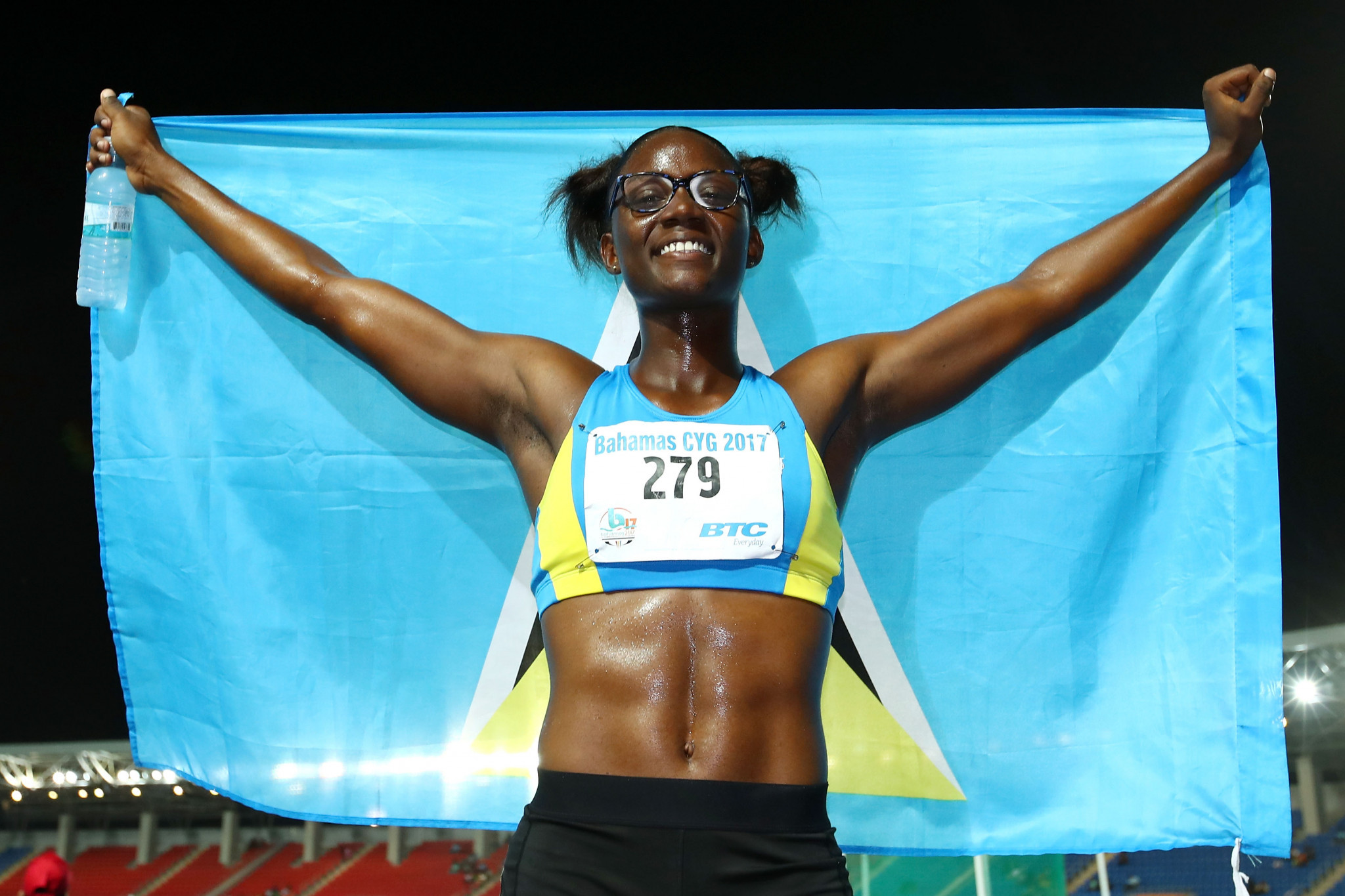 Julien Alfred has been praised by the Saint Lucia Olympic Committee for her recent success at the Youth Olympics ©Getty Images 