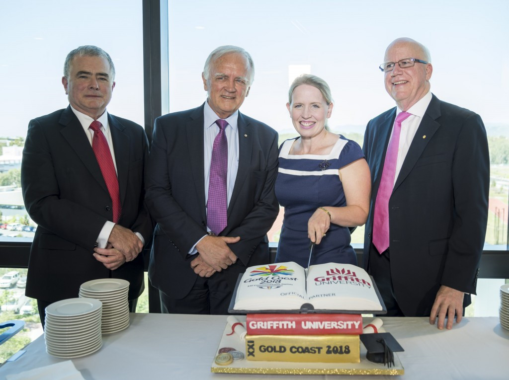 The partnership between Gold Coast 2018 and Griffith University includes internships and scholarships schemes ahead of the event in three years' time