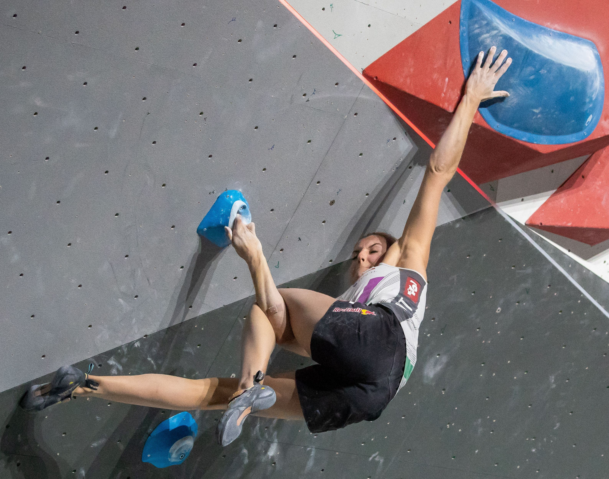 Jessica Pilz earned bouldering gold in Guangzhou ©Getty Images