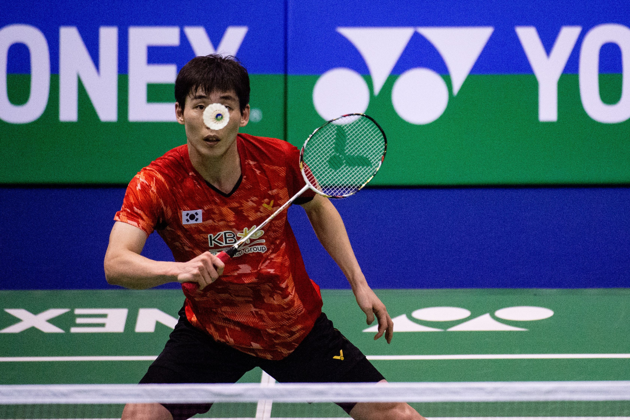 South Korea's Son Wan Ho beat world number one Kento Momota of Japan to progress to the final of the BWF Hong Kong Open ©Getty Images
