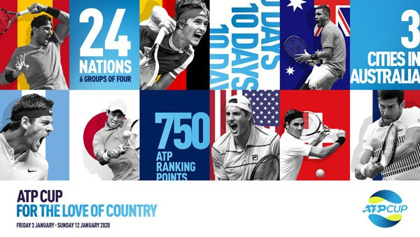The concept and branding for the ATP Cup was launched at the ATP Finals in London ©ATP