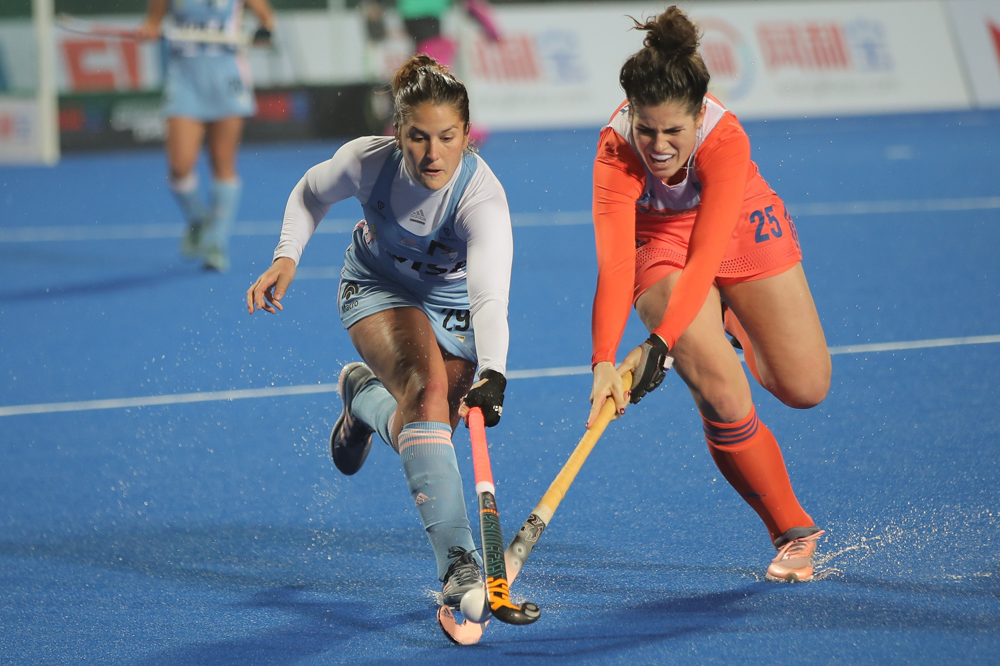 The Netherlands defeated Argentina at the FIH Women's Hockey Champions Trophy to get their second win of the competition ©Getty Images 