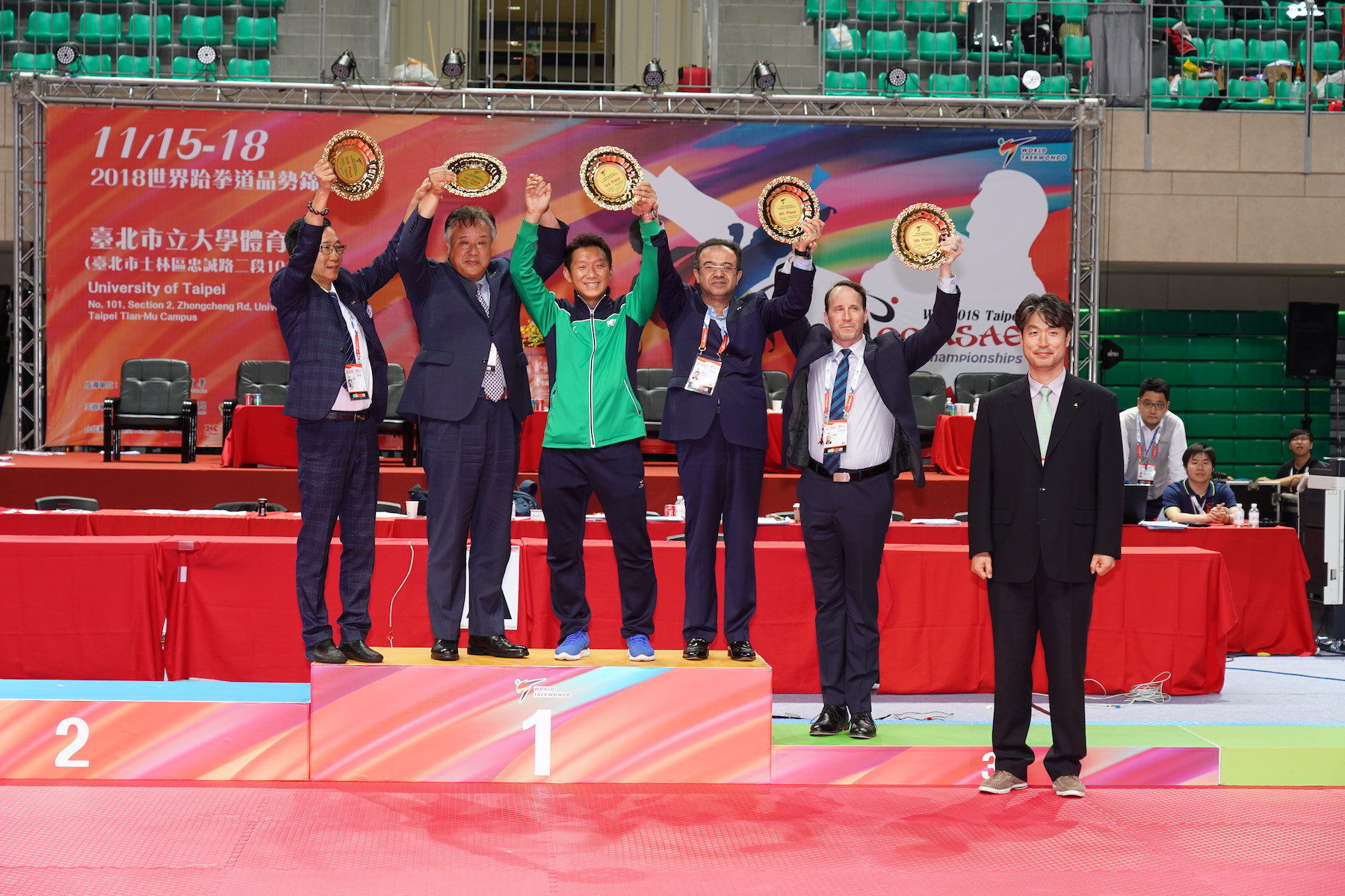 Various awards were presented at the end of competition - for the best coaches, best referee and most valuable players among others ©World Taekwondo