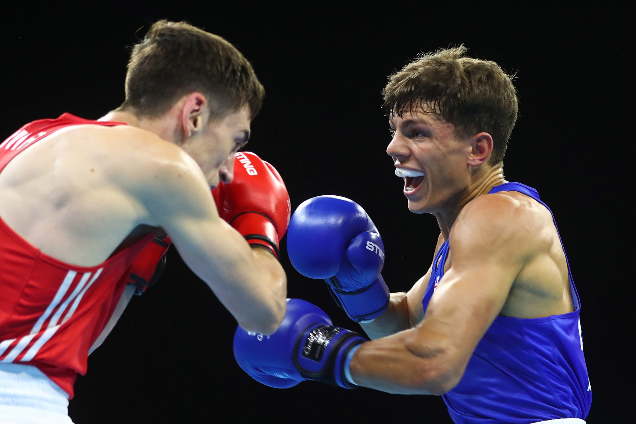 Pat McCormack, right, and his twin brother Luke both won gold for England at the EUBC Championships in Spain ©Getty Images  