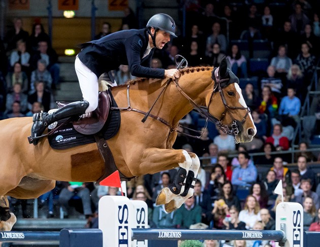 Belgium’s Pieter Devos beat Austria’s Max Kuehner to top spot as the fifth leg of the 2018-2019 FEI Jumping World Cup Western European League took place in Stuttgart in Germany today ©FEI/Leanjo de Koster
