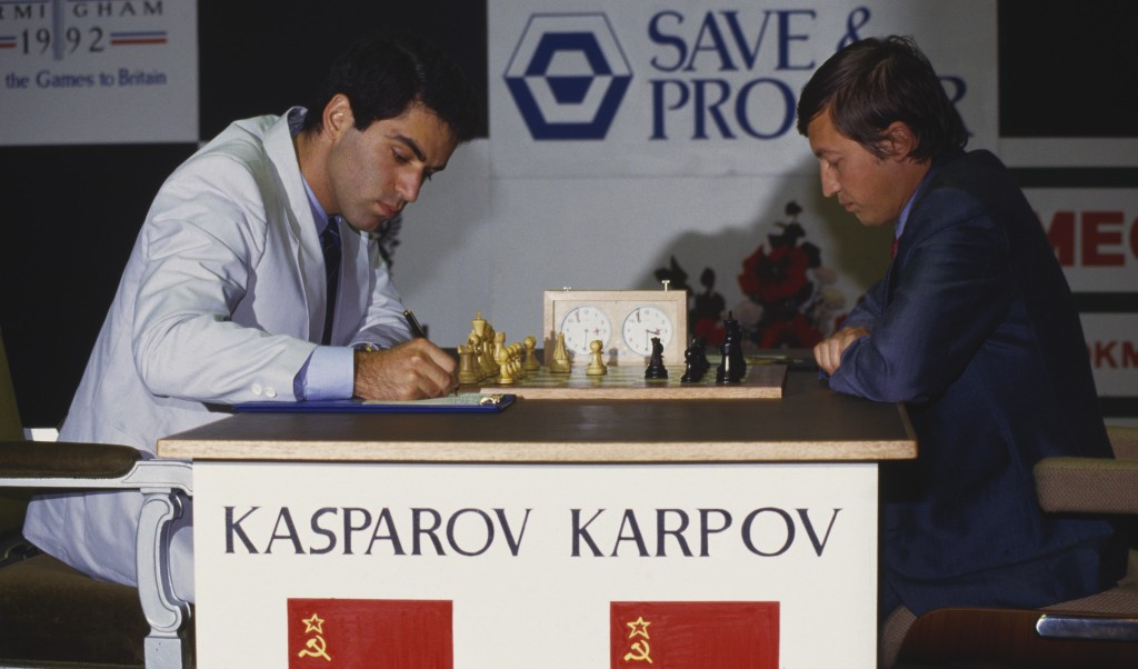 Anatoly Karpov and Garry Kasparov had an enduring chess rivalry ©Getty Images