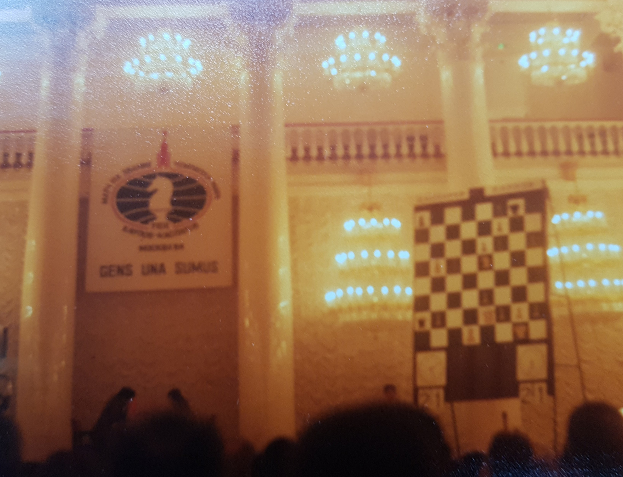 A blurred picture of David Owen's trip to the World Chess Championship in Moscow ©ITG