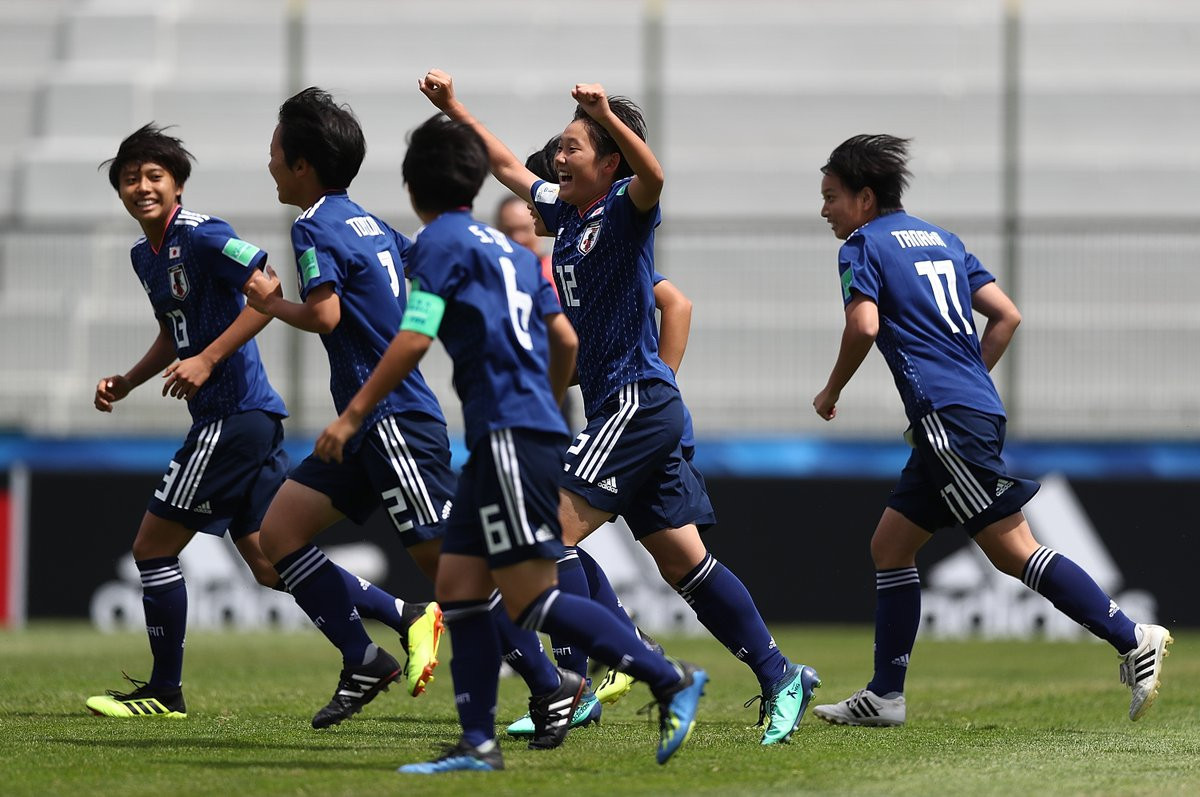 Japan drew 1-1 with Mexico to progress as group winners to the quarter-final of the FIFA Under-17 Women's World Cup in Uruguay ©FIFA Women's World Cup
