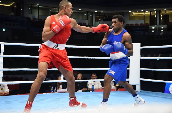 One of the biggest surprises of the day came at light heavyweight as Morocco's Hassan Saada got the better of the United States' Steve Nelson ©AIBA/Facebook