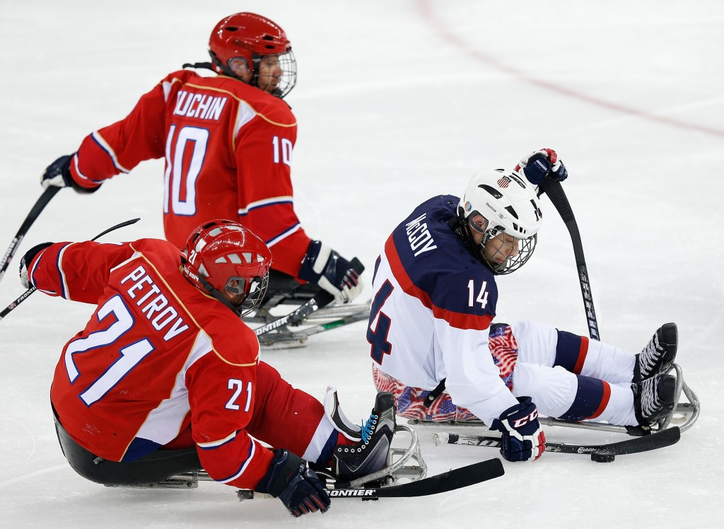 IPC Ice Sledge Hockey is looking to breed the stars of the future to follow in the footsteps of the likes of the United States' Daniel McCoy and Russia's Evgeny Petrov ©Getty Images