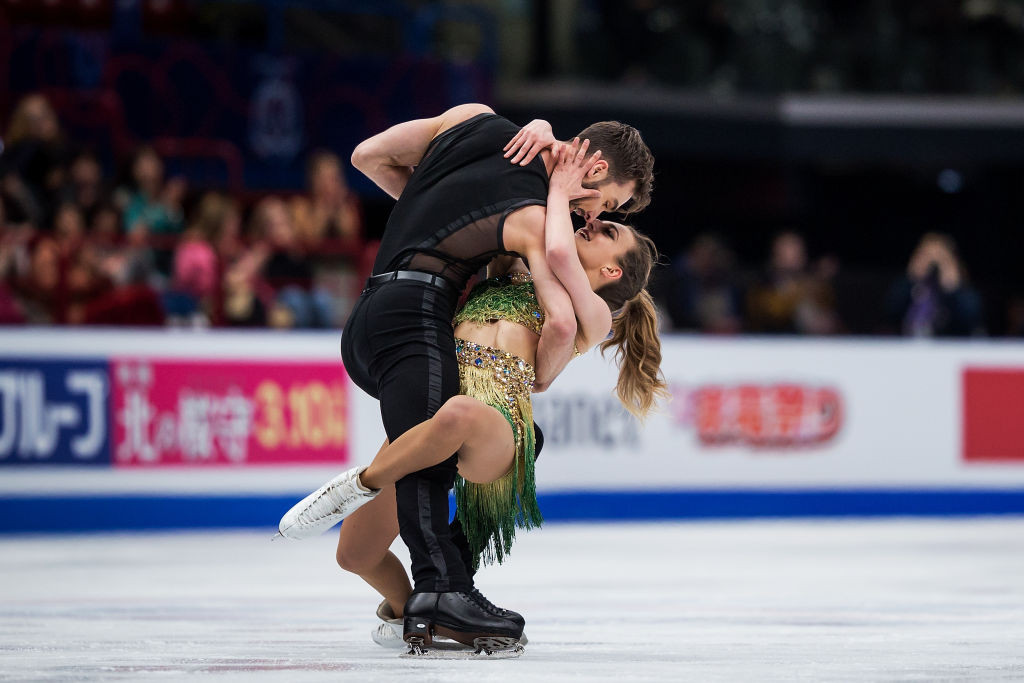 Gabriella Papadakis and Guillaume Cizeron have few hopes of qualifying for the season finale but compete at their home Grand Prix nonetheless ©ISU