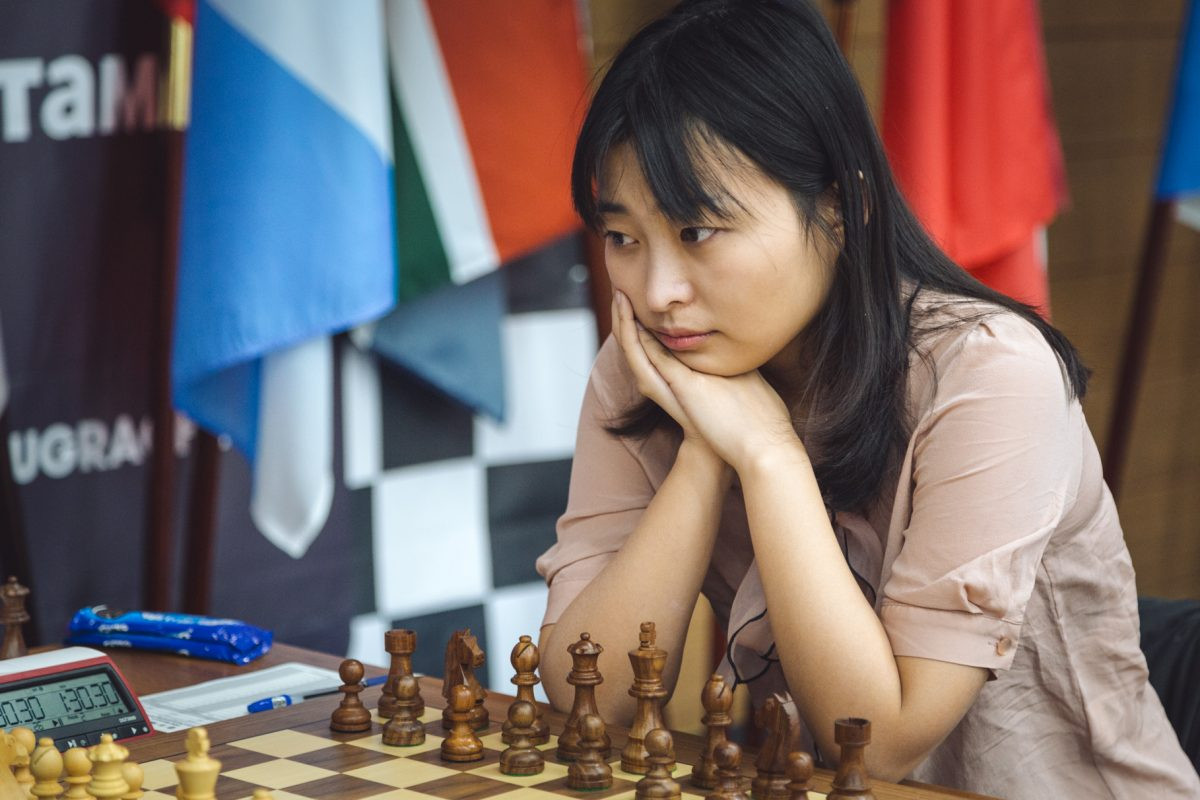 China's Ju Wenjun is back on level terms with Russia's Kateryna Lagno in the Women’s World Chess Championship final ©Ugra 2018