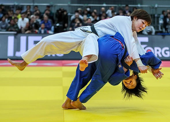 Uta Abe came out on top in the women's under-52kg category ©IJF