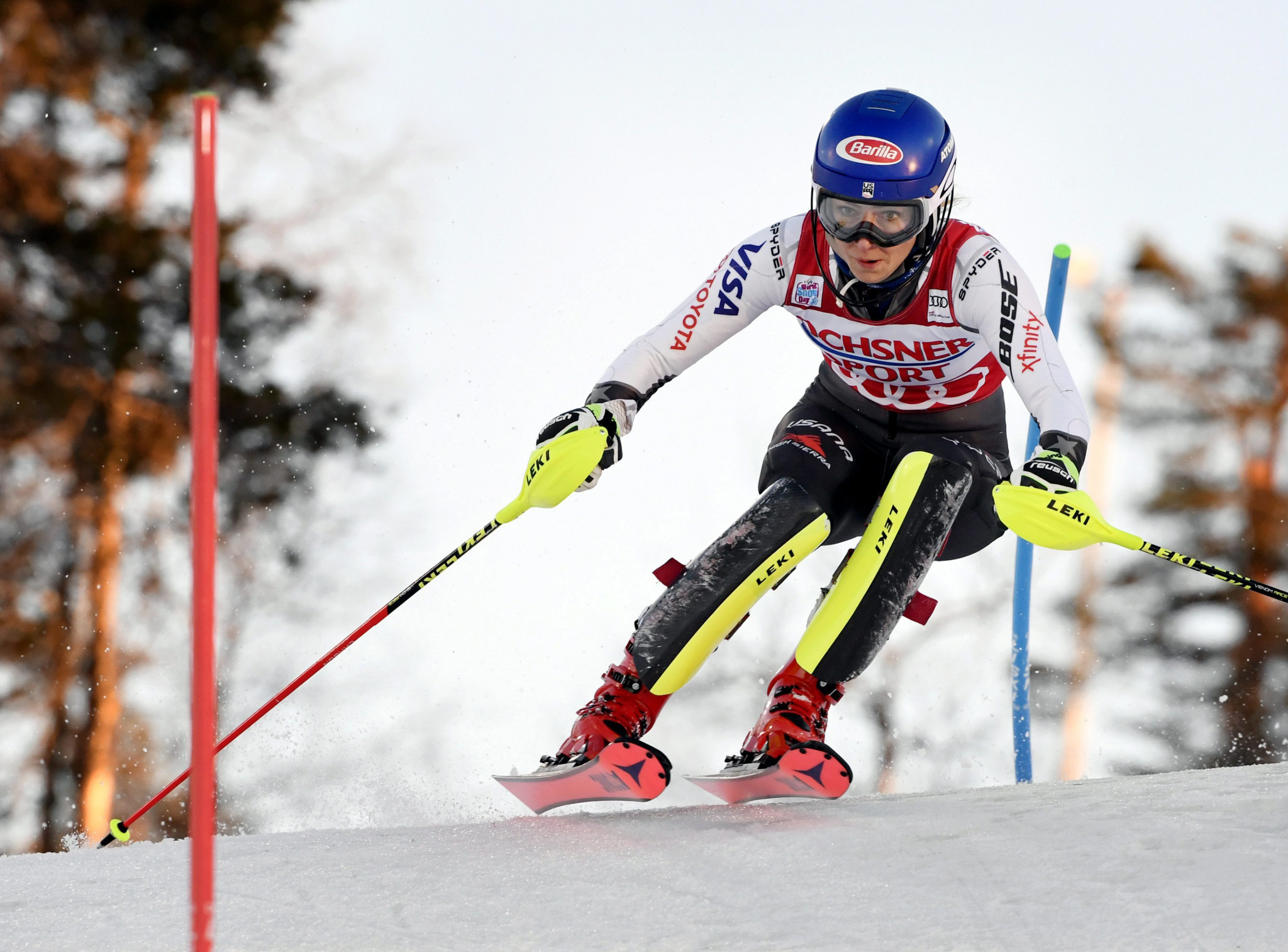 Mikaela Shiffrin will defend her 2017 slalom win in Killington on Sunday ©Getty Images