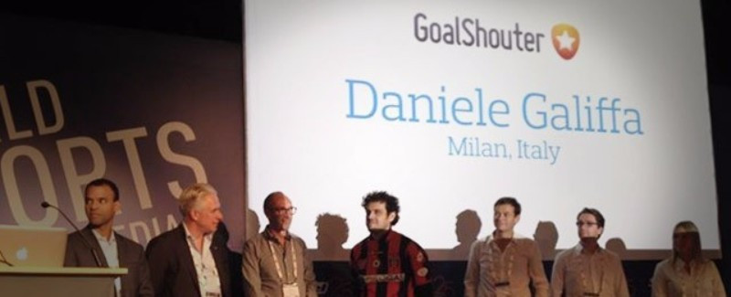 Goal Shouter won the inaugural SPORTEL StartUp award in 2014 ©Deltatre