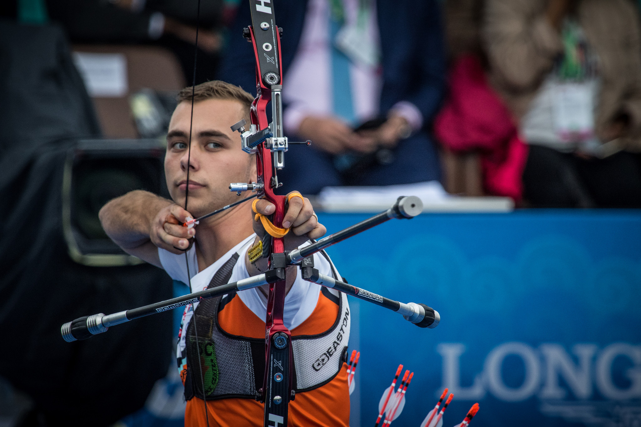 The Netherland's world number one Steve Wijler advanced in the men's recurve ©Getty Images