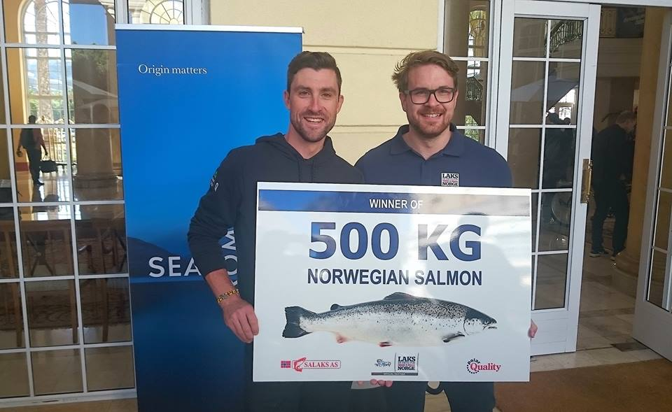 Bernhard Eisel has been among the winners of 500kg of salmon from the Arctic Race of Norway ©Arctic Race of Norway