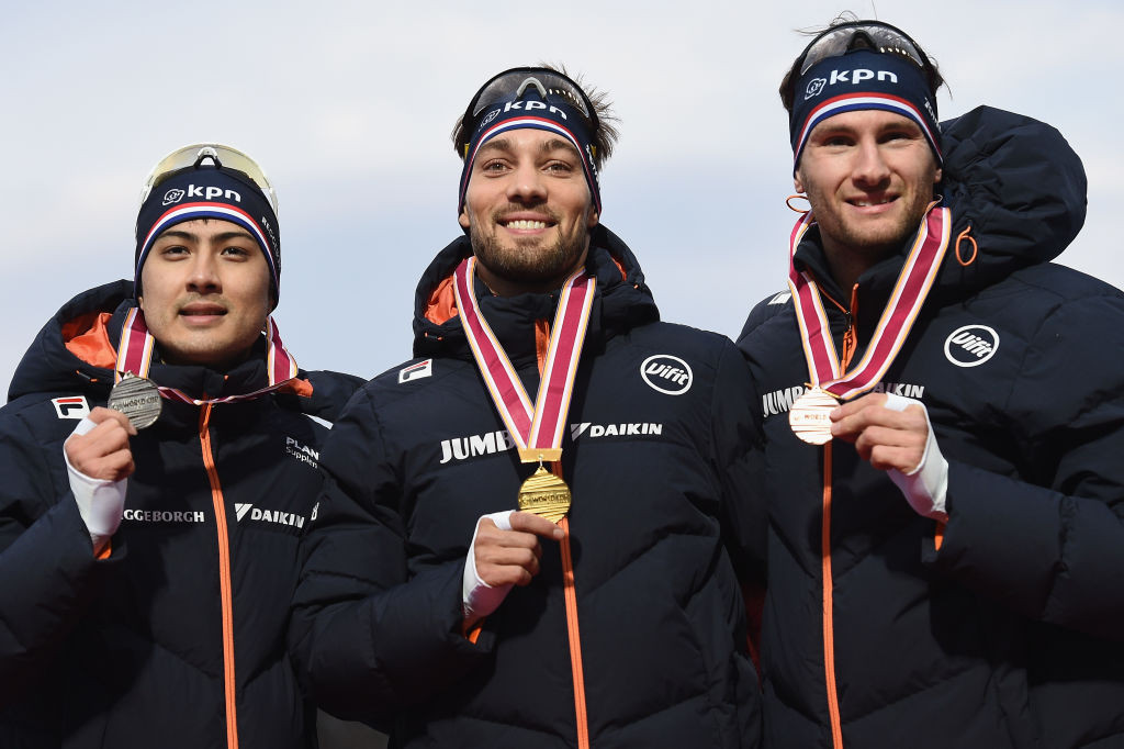 The Netherlands earned a second successive medals sweep at the ISU Speed Skating World Cup in Tomakomai ©ISU