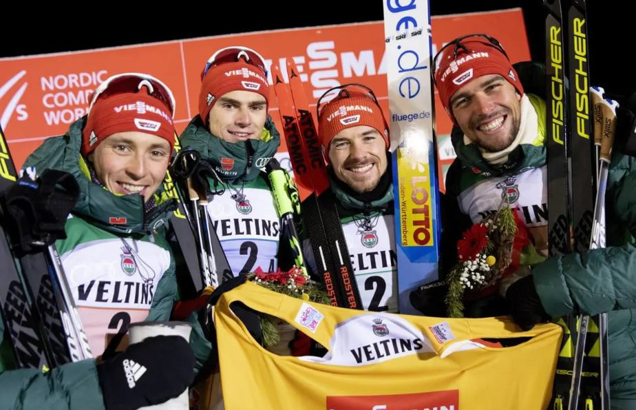 Germany overtook Japan to win the Team Event at the Nordic Combined World Cup at Ruka in Finland ©Getty Images  