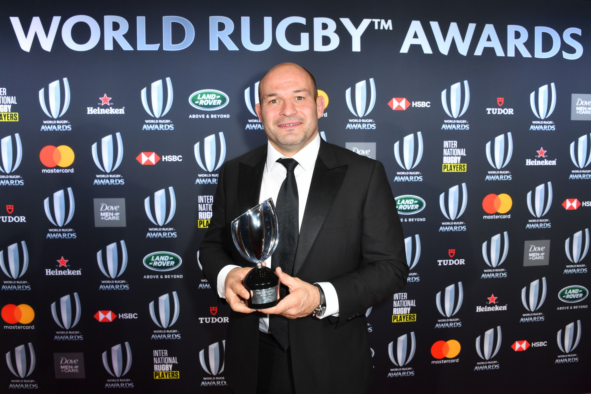 Irish captain Rory Best accepted the Team of the Year Award after they achieved their most successful ever year ©Getty Images