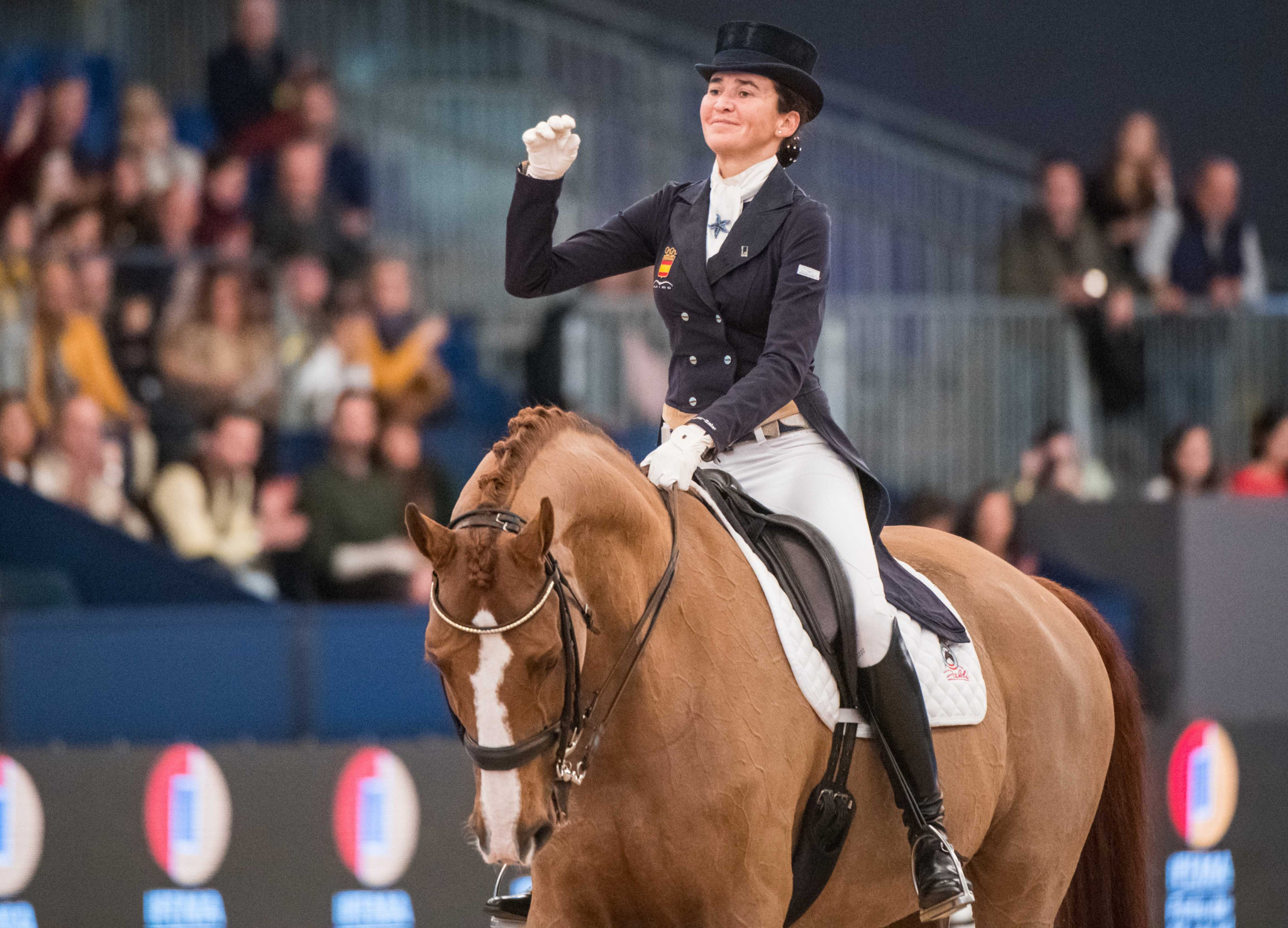 Spain's Beatriz Ferrer-Salat claimed a home victory at the FEI Dressage World Cup in Madrid ©FEI
